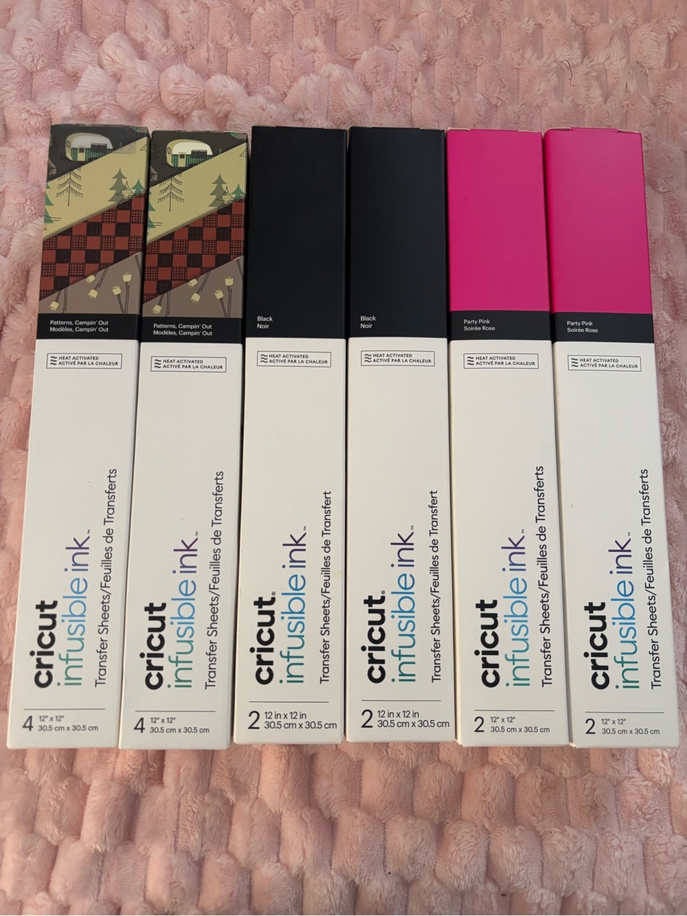 Cricut Infusible Ink Transfer Sheets - Teal, Purple, Black, Brown